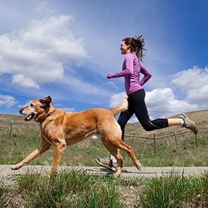 exercise with dog