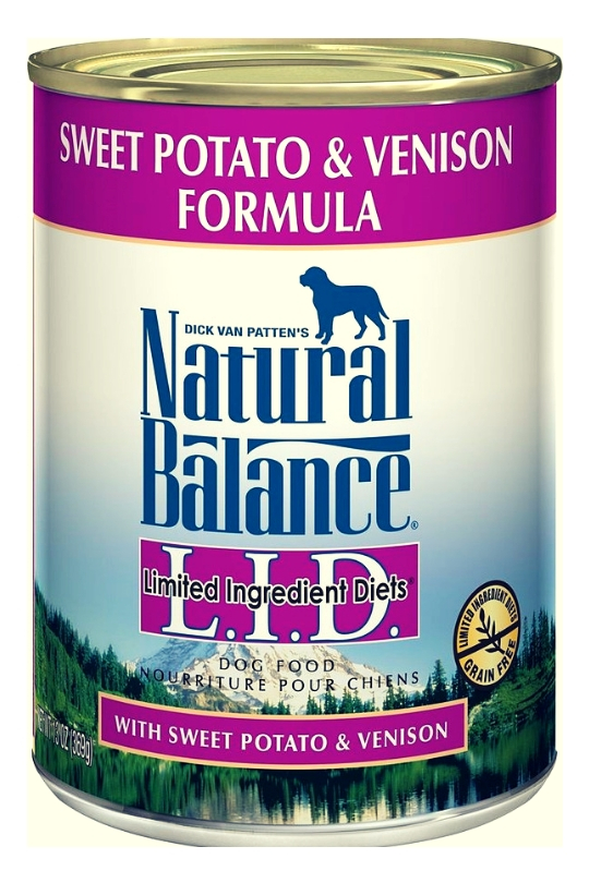 Natural Balance L.I.D. Sweet Potato & Venison Formula Canned Dog Food 13oz