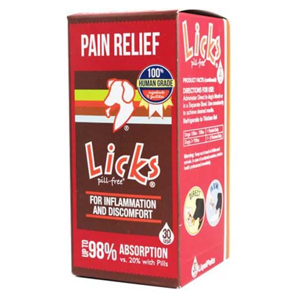 Licks PAIN RELIEF Inflammation & Discomfort Pill-Free Dog Supplement, 30 count