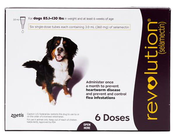 Revolution Topical Solution for Dogs, 86-130 lbs